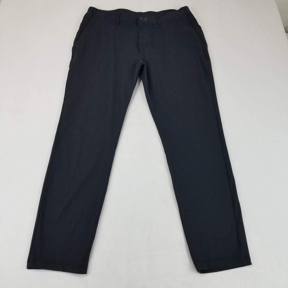 Public Rec Gamechanger Pants Men 34/30 Black Stretch Chinos Business Golf Travel